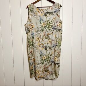 Allegra Masetti Firenze 100% Linen Floral Dress.